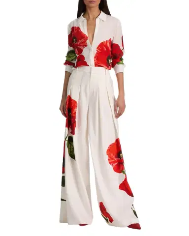 ALICE + OLIVIA Willa Placket Top | Thumbnail 1 ALICE + OLIVIA Willa Placket Top | Thumbnail 1