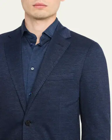 Baldassari Men's Brera Soft Travel 2-Button Sport Jacket | Thumbnail 5 Baldassari Men's Brera Soft Travel 2-Button Sport Jacket | Thumbnail 5