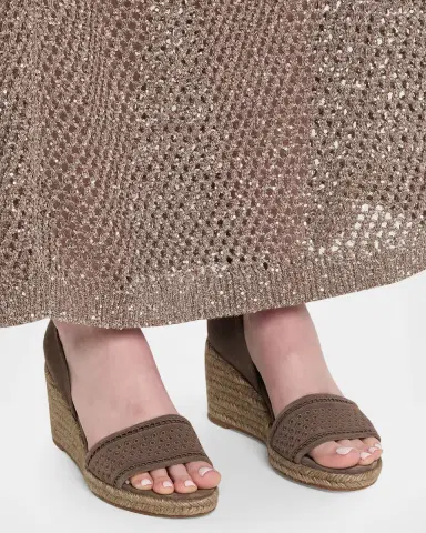 Brunello Cucinelli Suede Espadrille Wedge Sandals | Thumbnail 2 Brunello Cucinelli Suede Espadrille Wedge Sandals | Thumbnail 2