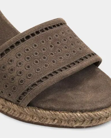 Brunello Cucinelli Suede Espadrille Wedge Sandals | Thumbnail 5 Brunello Cucinelli Suede Espadrille Wedge Sandals | Thumbnail 5
