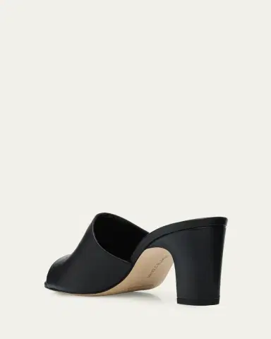 Manolo Blahnik 70mm Rapallabar Leather Mules | Thumbnail 5 Manolo Blahnik 70mm Rapallabar Leather Mules | Thumbnail 5