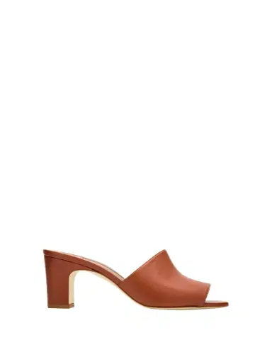 Manolo Blahnik 70mm Rapallabar Leather Mules | Thumbnail 1 Manolo Blahnik 70mm Rapallabar Leather Mules | Thumbnail 1