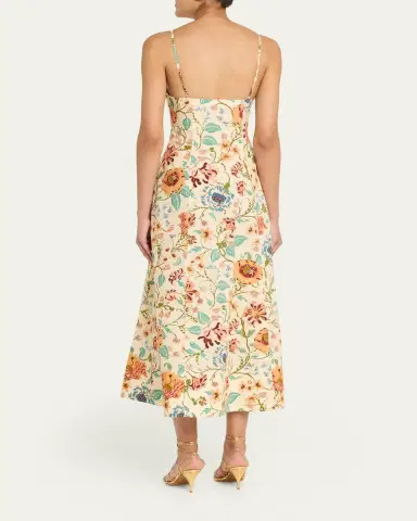 Ulla Johnson Fiora Floral Cotton Midi Dress | Thumbnail 3 Ulla Johnson Fiora Floral Cotton Midi Dress | Thumbnail 3