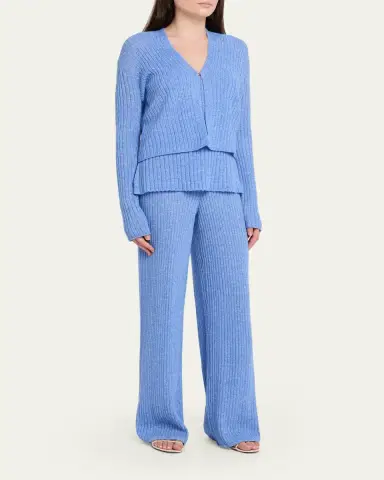 Guest in Residence Ribbed Everywear Cashmere Pants | Thumbnail 2 Guest in Residence Ribbed Everywear Cashmere Pants | Thumbnail 2