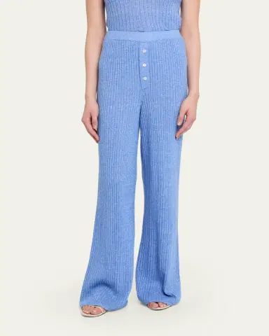 Guest in Residence Ribbed Everywear Cashmere Pants | Thumbnail 4 Guest in Residence Ribbed Everywear Cashmere Pants | Thumbnail 4