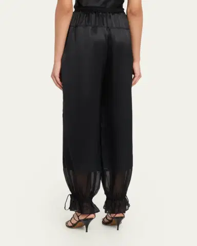 Ulla Johnson Camile Silk Drawstring Pants | Thumbnail 3 Ulla Johnson Camile Silk Drawstring Pants | Thumbnail 3