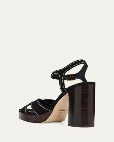 Stuart Weitzman 95mm Park Suede Platform Sandals | Thumbnail 4 Stuart Weitzman 95mm Park Suede Platform Sandals | Thumbnail 4