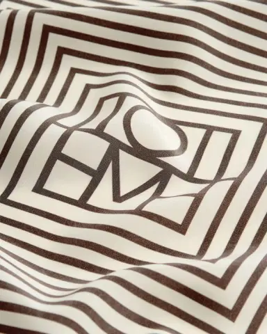 Toteme Centered Monogram Silk Scarf | Thumbnail 2 Toteme Centered Monogram Silk Scarf | Thumbnail 2