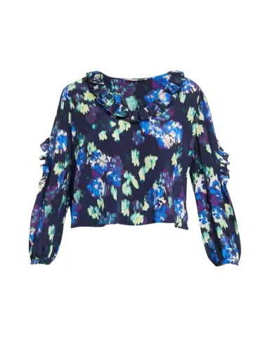 Ulla Johnson Marguerite Floral Silk Long-Sleeve Blouse | Thumbnail 1 Ulla Johnson Marguerite Floral Silk Long-Sleeve Blouse | Thumbnail 1