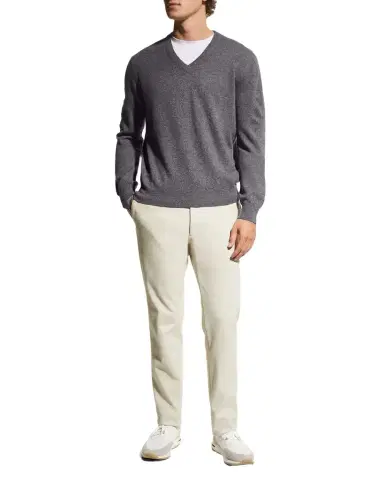 Neiman Marcus Men's Wool-Cashmere Knit V-Neck Sweater | Thumbnail 1 Neiman Marcus Men's Wool-Cashmere Knit V-Neck Sweater | Thumbnail 1