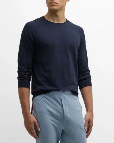 Paul Smith Men's Cotton Long Sleeve T-Shirt | Thumbnail 3 Paul Smith Men's Cotton Long Sleeve T-Shirt | Thumbnail 3