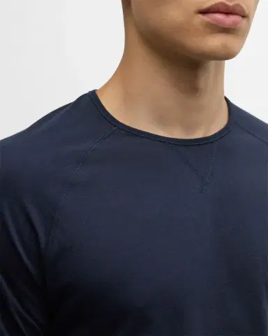 Paul Smith Men's Cotton Long Sleeve T-Shirt | Thumbnail 4 Paul Smith Men's Cotton Long Sleeve T-Shirt | Thumbnail 4