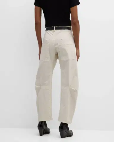 Nili Lotan Shon Mid-Rise Cropped Pants | Thumbnail 5 Nili Lotan Shon Mid-Rise Cropped Pants | Thumbnail 5