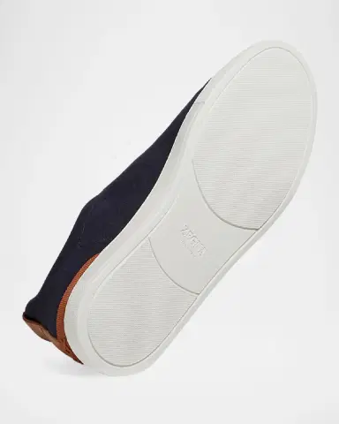Zegna Men's Triple Stitch Deerskin Leather Sneakers | Thumbnail 7 Zegna Men's Triple Stitch Deerskin Leather Sneakers | Thumbnail 7