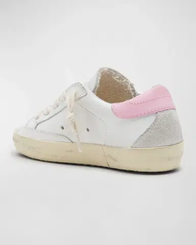 Golden Goose Girl's Superstar Leather Low-Top Sneakers, Kids | Thumbnail 2 Golden Goose Girl's Superstar Leather Low-Top Sneakers, Kids | Thumbnail 2