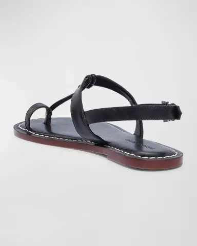Bernardo Calfskin T-Strap Slingback Sandals | Thumbnail 3 Bernardo Calfskin T-Strap Slingback Sandals | Thumbnail 3