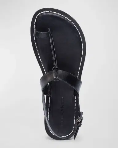 Bernardo Calfskin T-Strap Slingback Sandals | Thumbnail 4 Bernardo Calfskin T-Strap Slingback Sandals | Thumbnail 4