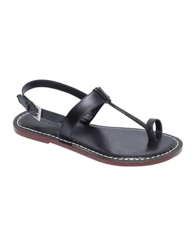Calfskin T-Strap Slingback Sandals Calfskin T-Strap Slingback Sandals