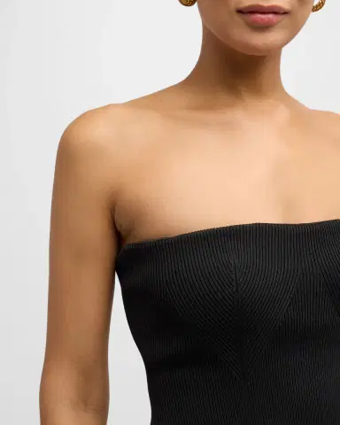 SIMKHAI Kory Strapless Bustier Combo Gown | Thumbnail 5 SIMKHAI Kory Strapless Bustier Combo Gown | Thumbnail 5
