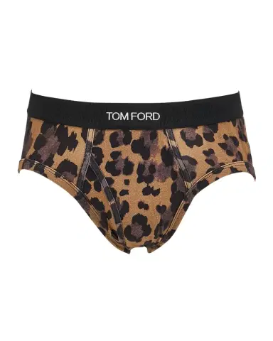 Tom Ford Men's Leopard-Print Cotton Jersey Briefs | Thumbnail 1 Tom Ford Men's Leopard-Print Cotton Jersey Briefs | Thumbnail 1