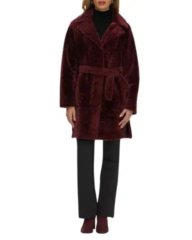 Gorski Reversible Lamb Shearling Belted Stroller Coat | Thumbnail 1 Gorski Reversible Lamb Shearling Belted Stroller Coat | Thumbnail 1