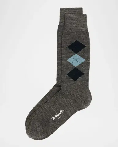 Pantherella Men's Locke Argyle Merino Socks | Thumbnail 3 Pantherella Men's Locke Argyle Merino Socks | Thumbnail 3