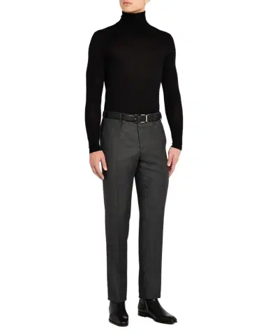 Zanella Men 's Parker Wool Nailhead Trousers | Thumbnail 1 Zanella Men 's Parker Wool Nailhead Trousers | Thumbnail 1