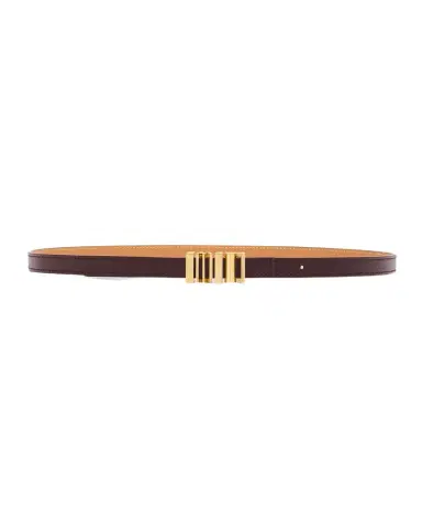 Loewe Graphic Buckle Leather Skinny Belt | Thumbnail 1 Loewe Graphic Buckle Leather Skinny Belt | Thumbnail 1