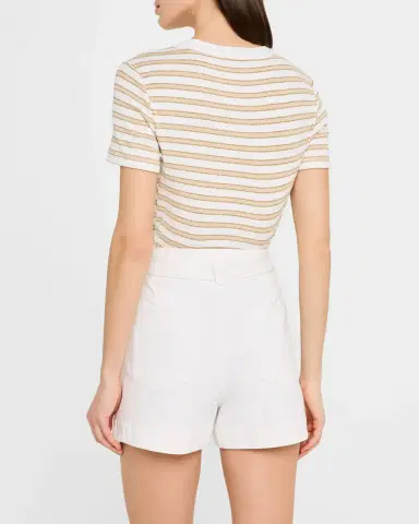 Veronica Beard Dekalb Stripe Short-Sleeve Top | Thumbnail 2 Veronica Beard Dekalb Stripe Short-Sleeve Top | Thumbnail 2