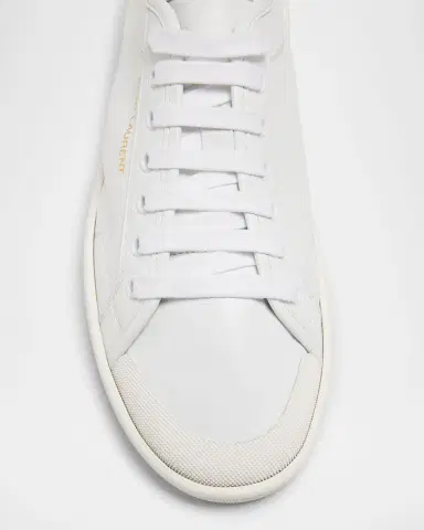 Saint Laurent Gym Leather Low-Top Sneakers | Thumbnail 4 Saint Laurent Gym Leather Low-Top Sneakers | Thumbnail 4
