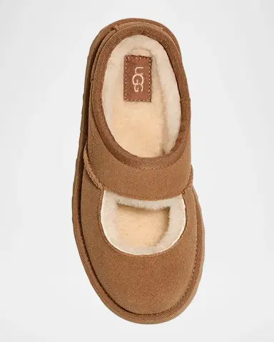 UGG Girl 's, Bea Suede Mary Jane Mules, Kids | Thumbnail 3 UGG Girl 's, Bea Suede Mary Jane Mules, Kids | Thumbnail 3