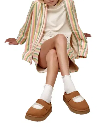 UGG Girl 's, Bea Suede Mary Jane Mules, Kids | Thumbnail 1 UGG Girl 's, Bea Suede Mary Jane Mules, Kids | Thumbnail 1