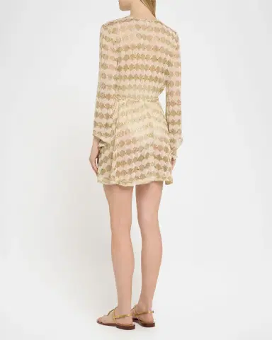 Ramy Brook Arrika Metallic Crochet Sun Dress Coverup | Thumbnail 2 Ramy Brook Arrika Metallic Crochet Sun Dress Coverup | Thumbnail 2