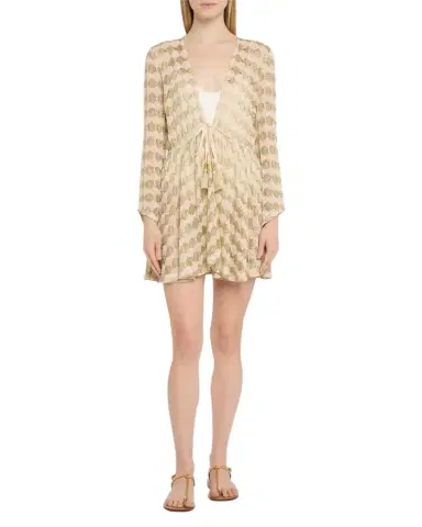 Ramy Brook Arrika Metallic Crochet Sun Dress Coverup | Thumbnail 1 Ramy Brook Arrika Metallic Crochet Sun Dress Coverup | Thumbnail 1