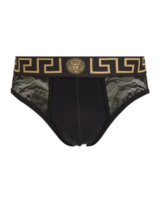 Men 's Baroque Mesh Jacquard Briefs Men 's Baroque Mesh Jacquard Briefs