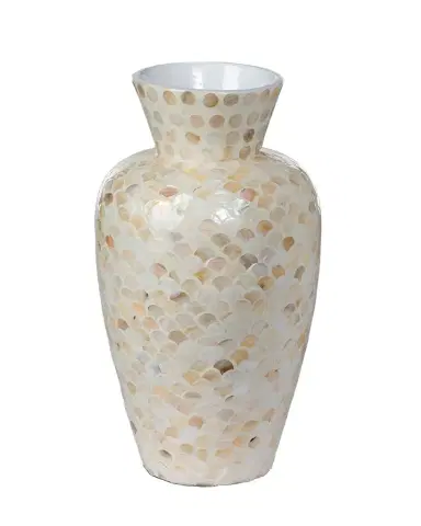 Park Hill Collection Capraia Coast Mother-of-Pearl Mosaic Vase | Thumbnail 1 Park Hill Collection Capraia Coast Mother-of-Pearl Mosaic Vase | Thumbnail 1