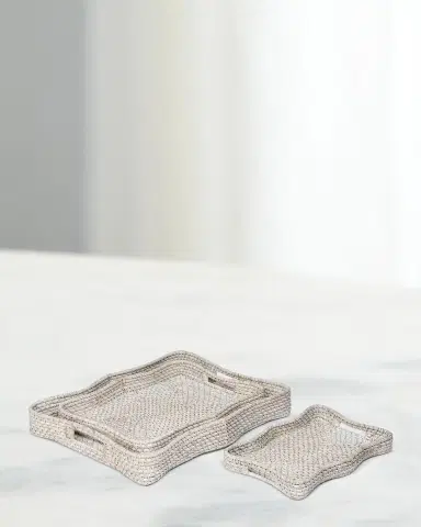 Park Hill Collection Sanibel Scalloped Trays, Set of 3 | Thumbnail 3 Park Hill Collection Sanibel Scalloped Trays, Set of 3 | Thumbnail 3