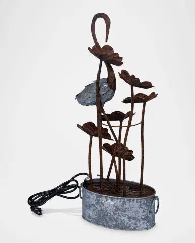 Park Hill Collection Serene Bird Outdoor Fountain | Thumbnail 2 Park Hill Collection Serene Bird Outdoor Fountain | Thumbnail 2