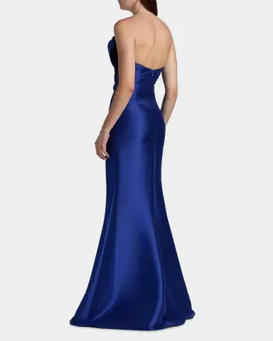 Badgley Mischka Strapless Origami Trumpet Gown | Thumbnail 4 Badgley Mischka Strapless Origami Trumpet Gown | Thumbnail 4