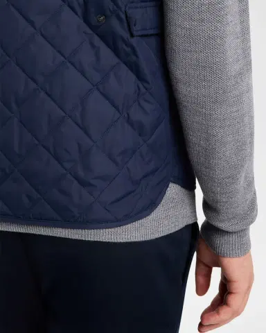 Peter Millar Men's Essex Quilted Stand-Collar Vest | Thumbnail 4 Peter Millar Men's Essex Quilted Stand-Collar Vest | Thumbnail 4