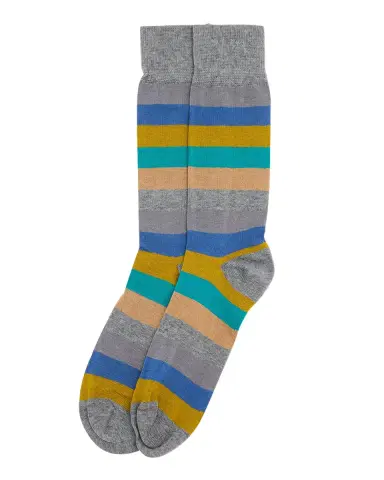 Paul Smith Men's Kit Color-Block Stripe Crew Socks | Thumbnail 2 Paul Smith Men's Kit Color-Block Stripe Crew Socks | Thumbnail 2