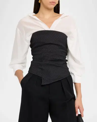 JBQ Ambria Pleated Wrap Top | Thumbnail 3 JBQ Ambria Pleated Wrap Top | Thumbnail 3