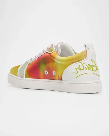 Christian Louboutin Fun Louise Junior Floral Satin Low-Top Sneakers | Thumbnail 3 Christian Louboutin Fun Louise Junior Floral Satin Low-Top Sneakers | Thumbnail 3
