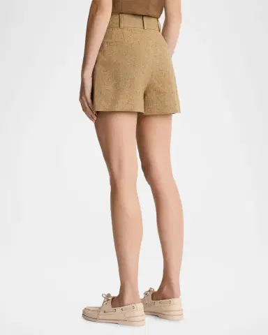 SMYTHE Mid-Rise Pleated Shorts | Thumbnail 2 SMYTHE Mid-Rise Pleated Shorts | Thumbnail 2