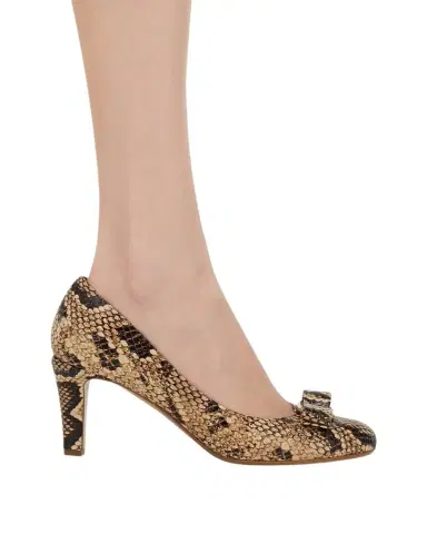 FERRAGAMO 90mm Carla Snake-Embossed Leather Pumps | Thumbnail 1 FERRAGAMO 90mm Carla Snake-Embossed Leather Pumps | Thumbnail 1