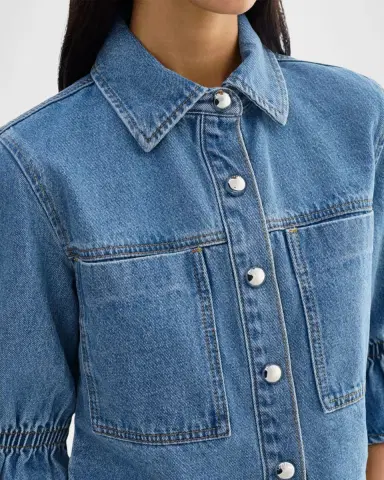 LaMarque Carolina Ruffle-Sleeve Denim Jacket | Thumbnail 4 LaMarque Carolina Ruffle-Sleeve Denim Jacket | Thumbnail 4
