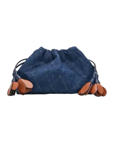 Zimmermann Cloud 91 Medium Cotton Denim Clutch Bag | Thumbnail 1 Zimmermann Cloud 91 Medium Cotton Denim Clutch Bag | Thumbnail 1