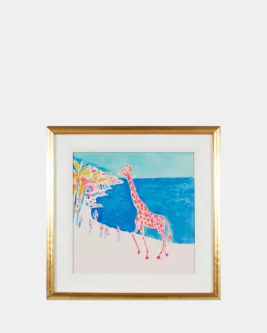 Shadow Catchers "Pink Giraffe" Framed Giclee | Thumbnail 2 Shadow Catchers "Pink Giraffe" Framed Giclee | Thumbnail 2