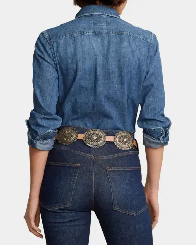 Polo Ralph Lauren Slim-Fit Denim Shirt | Thumbnail 2 Polo Ralph Lauren Slim-Fit Denim Shirt | Thumbnail 2