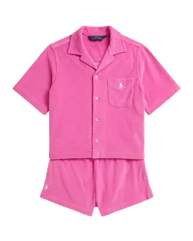 Polo Ralph Lauren Little Girl's & Girl's Terry Shirt & Short | Thumbnail 2 Polo Ralph Lauren Little Girl's & Girl's Terry Shirt & Short | Thumbnail 2